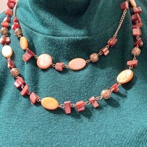 🌸 Two layer statement necklace